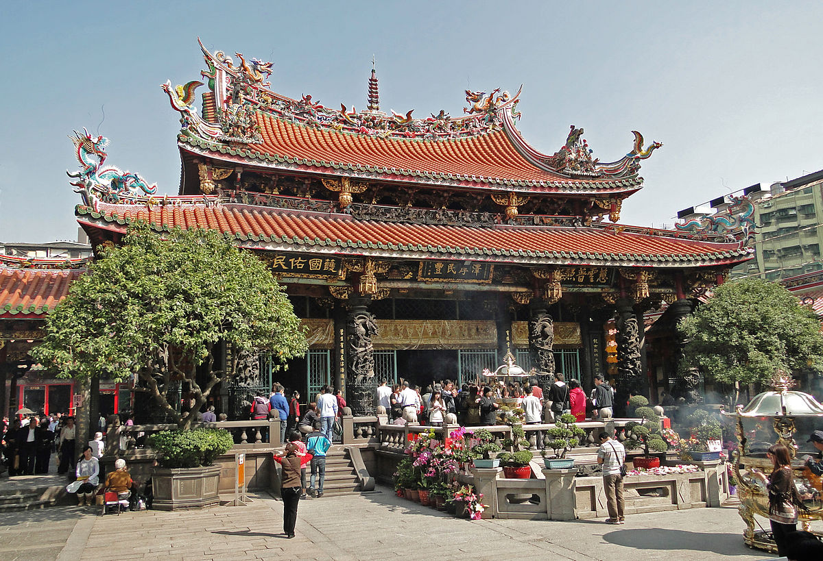 Longshan Temple คน